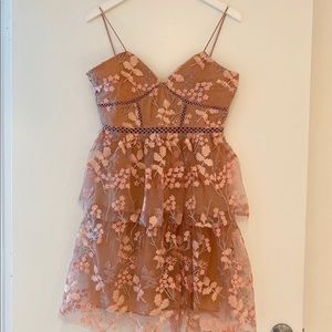 Embroidered Layered Dress